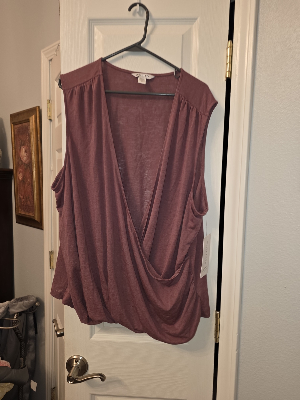 Athleta Dusky Rose Draped Sleeveless Camisole